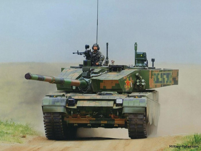 Type 99 của Trung Quốc là sự tiếp nối hợp lý khái niệm T-72 của Liên Xô, nhưng với những bổ sung hiện đại. Việc sản xuất hàng loạt dòng MBT này bắt đầu vào năm 1998, hiện tại PLA có khoảng 600 Type 99 và 250 Type 99A.