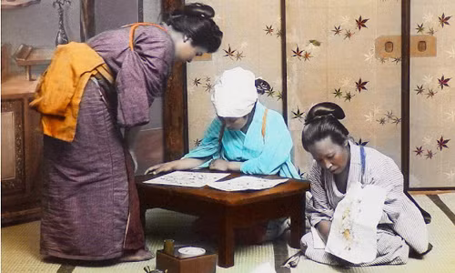 Vẻ đẹp truyền thống của phụ nữ Nhật Bản.