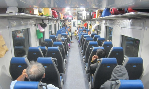 Toa tàu chất lượng cao SE7/8. Ảnh: Ga Sài Gòn.