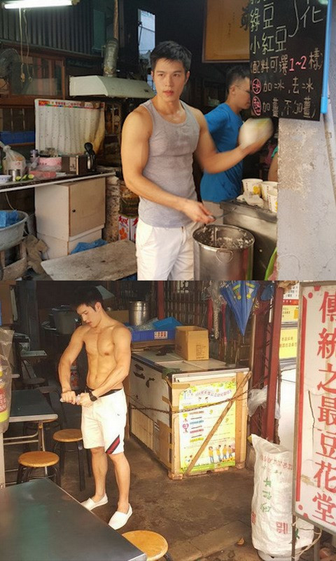 Một cửa hàng bán đậu phụ ở Đài Loan đã bất ngờ trở nên đông khách sau khi những bức hình chụp trộm một nhân viên bán hàng cực kì điển trai ở đây được lan truyền trên mạng. Không ai có thể tìm ra danh tích thực sự của chàng trai này, tuy nhiên, đã có cư dân mạng “điều tra” ra rằng chàng trai này thực chất là con trai của chủ cửa hàng.