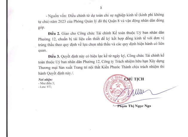 TPHCM: Kiến Phước Thành “không đối thủ” tại 2 gói thầu của Phường 12 - Hình 6 TPHCM: Kien Phuoc Thanh “khong doi thu” tai 2 goi thau cua Phuong 12-Hinh-6
