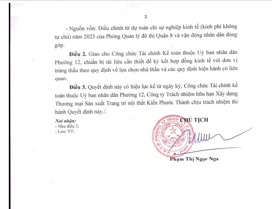 TPHCM: Kiến Phước Thành “không đối thủ” tại 2 gói thầu của Phường 12 - Hình 3 TPHCM: Kien Phuoc Thanh “khong doi thu” tai 2 goi thau cua Phuong 12-Hinh-3