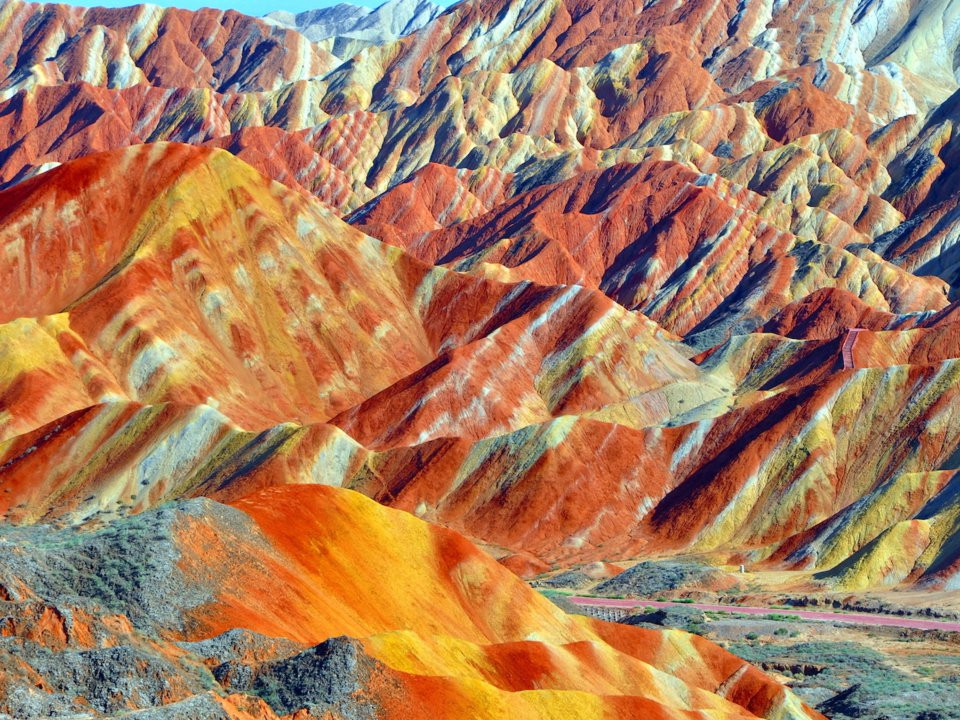 Zhangye Danxia Landform Geological Park, Gansu, Trung Quốc. (ảnh: Insider).