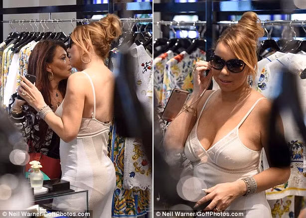 Chụp ở góc nào, Mariah Carey cũng đẫy đà.