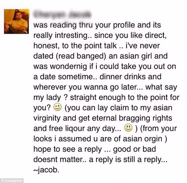 Mia nói rằng các phản ứng mà tài khoản Instagram của cô nhận được đa phần là tích cực. Trang của cô cũng là nơi nhiều người phụ nữ khác bị quấy trên mạng rối tìm tới để chia sẻ trải nghiệm. Tuy nhiên cũng có kẻ cáo buộc cô trưng lên các tin nhắn chỉ để ngầm khoe rằng mình hấp dẫn và được nhiều người để ý.