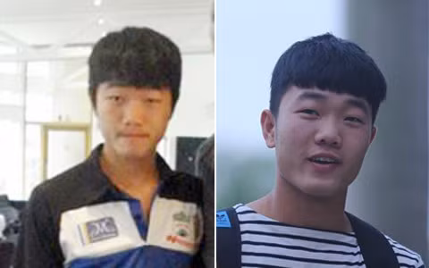 Vẫn đôi mắt híp thuở nào nhưng Xuân Trường giờ như một anh chàng "hot boy" Hàn Quốc.