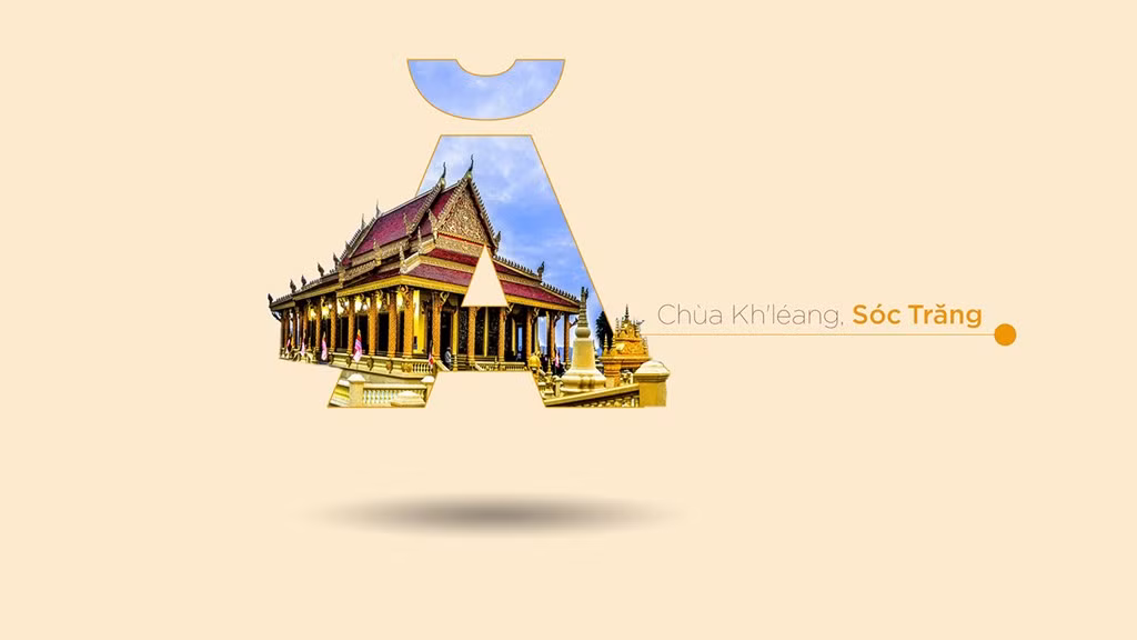 Khléang là một ngôi chùa cổ trong hệ thống chùa Khmer ở Nam Bộ; tọa lạc ở số 53 đường Tôn Đức Thắng, phường 6, thành phố Sóc Trăng. Trên trang Behance, Trọng Nhân giới thiệu: "29 địa danh nổi tiếng khắp cả nước tương ứng cho 29 chữ cái tiếng Việt, giống như một cuốn cẩm nang du lịch nho nhỏ, dành cho những ai yêu thích lang thang khắp nơi để nhìn ngắm cái đẹp".