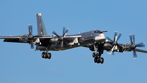 Phi đội Tu-95MS gồm bảy người: hai phi công, một pháo thủ đuôi, bốn người làm những nhiệm vụ khác. Máy bay có chiều dài 49,5 m. Sải cánh 51,1 m. Chiều cao 12,1 m. Diện tích cánh 310 m². Trọng lượng rỗng: 90.000 kg. Trọng lượng cất cánh tối đa 188.000 kg. Tu-95MS có tốc độ tối đa 925 km/h. Tầm bay 15.000 km. Trần bay 12.000 m. Tốc độ cất cánh 10 m/s.