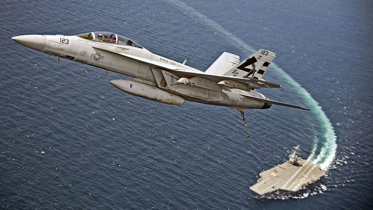 Super Hornet là một phiên bản có kích thước lớn và hiện đại hơn được phát triển từ F/A-18C/D Hornet. Super Hornet được Hải quân Mỹ đặt mua của hãng McDonnell Douglas vào năm 1992, bay lần đầu tiên vào tháng 11/1995, hạ cánh lần đầu tiên trên tàu sân bay vào năm 1997 và đi vào hoạt động chính thức vào năm 1999.