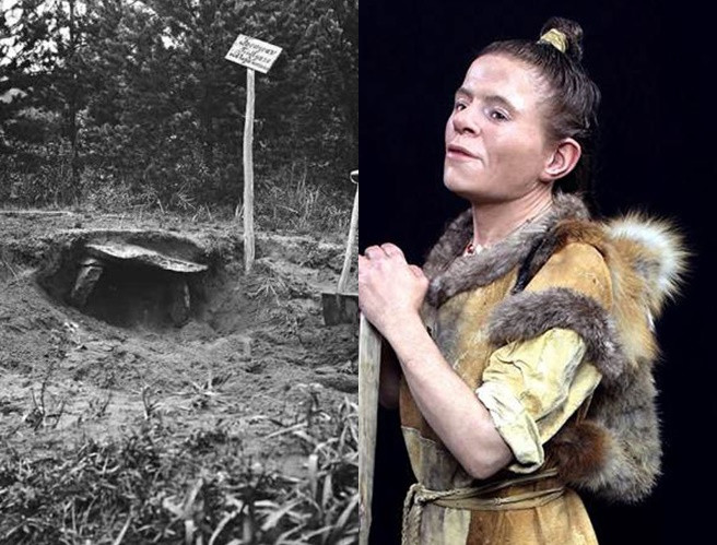 Sau đó, nhóm chuyên gia phủ lên trên lớp sillicone màu da người và hoàn thành các chi tiết khác như các nếp nhăn trên gương mặt của người phụ nữ.