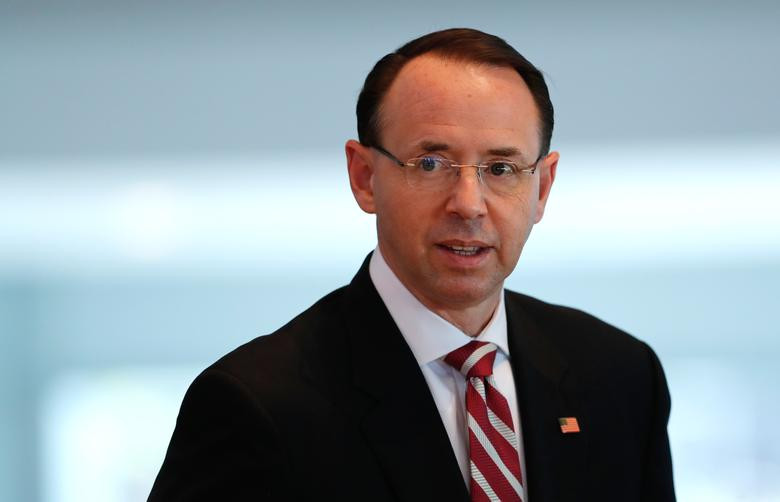 Thứ trưởng Bộ Tư pháp Mỹ Rod Rosenstein ngày 29/4 tuyên bố ông sẽ từ chức. Được biết, ông Rosenstein là người đã chỉ định Công tố viên đặc biệt Robert Mueller đứng đầu cuộc điều tra vai trò của Nga trong cuộc bầu cử Tổng thống Mỹ năm 2016.