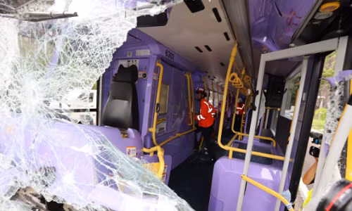 Kinh hoang xe buyt tong nhau o Hong Kong, 80 nguoi bi thuong