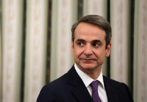 Về đời tư, ông Kyriakos đã kết hôn với bà Mareva Grabowski. Họ có ba người con. Ảnh: Reuters.