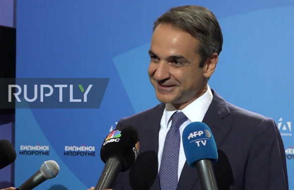 Tân Thủ tướng Hy Lạp có thể nói được cả Tiếng Anh, Pháp và Đức. Ảnh: Ruptly.