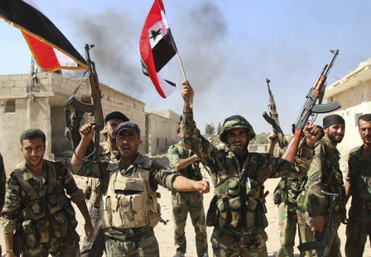 "Lực lượng Mãnh Hổ Syria đã đập tan cuộc tấn công của phiến quân HTS và tiêu diệt hơn 100 tay súng khủng bố", AMN đưa tin. Ảnh: AMN.