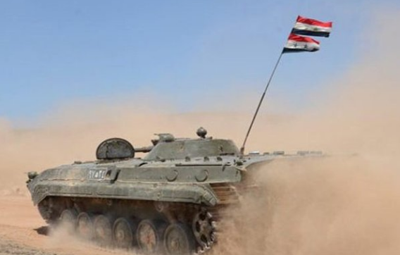 Ngoài ra, Quân chính phủ Syria cũng oanh kích thành trì của nhóm khủng bố Jabhat al-Nusra ở Mhambil và Ariha, Nam Idlib, qua đó tiêu diệt và làm bị thương nhiều tay súng. Ảnh: MN.