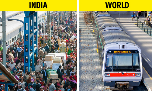 Số lượng người dân đi tàu ở Ấn Độ mỗi ngày tương đương với số dân của Australia.