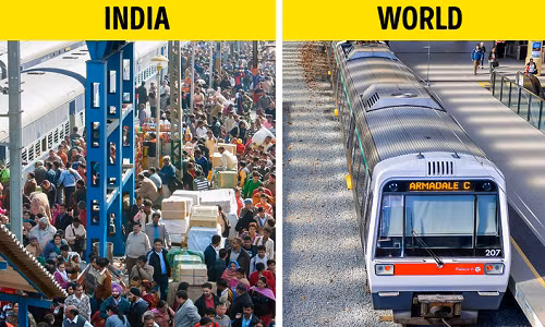 Số lượng người dân đi tàu ở Ấn Độ mỗi ngày tương đương với số dân của Australia.