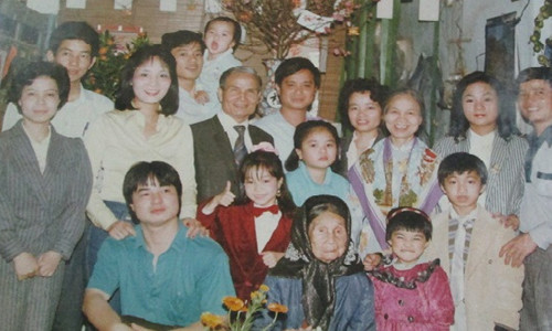 Thành viên gia đình cụ Nguyễn Thị Tề. (Ảnh chụp từ màn hình).