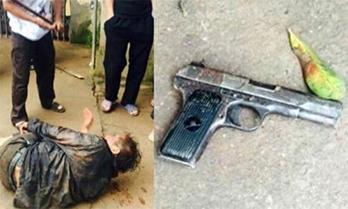 Kẻ trộm chó bị người dân đánh tử vong (Ảnh: Công lý).