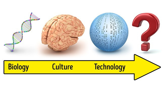 Năm 2045 có thể sẽ là thời điểm của điểm kỳ dị công nghệ (technological singularity). Theo những người tin vào thuyết điểm kỳ dị công nghệ, dù sớm hay muộn, sẽ đến một thời điểm mà công nghệ phát triển phức tạp tới mức con người không thể hiểu được. Một số người cho rằng đây sẽ là thời điểm con người hợp nhất với máy móc dẫn đến sự ra đời của một kiểu người hoàn toàn mới.