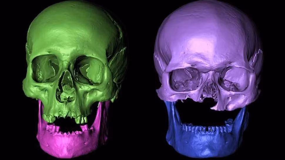 Sau một loạt kiểm tra, các chuyên gia giải mã được một số bí mật. Trong đó, họ xác nhận 6 người được chôn cất trong khoảng thời gian từ cuối thế kỷ 13 tới đầu thế kỷ 15. Hai người đàn ông có thể là anh em họ hoặc bác cháu. Ảnh: Adrian Evans/University of Bradford.