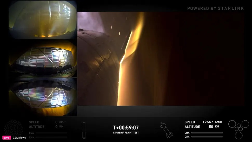 Trong đó, tầng tên lửa đẩy Super Heavy sẽ lại thử nghiệm hạ cánh kiểu "đũa" - cánh tay của tháp phóng sẽ bắt và giữ cố định tên lửa khi nó trở lại bệ phóng trước khi hạ xuống mặt đất. Phương pháp này giúp tái sử dụng tầng đẩy nhiều lần và giảm đáng kể chi phí vận chuyển hàng hóa lên quỹ đạo.