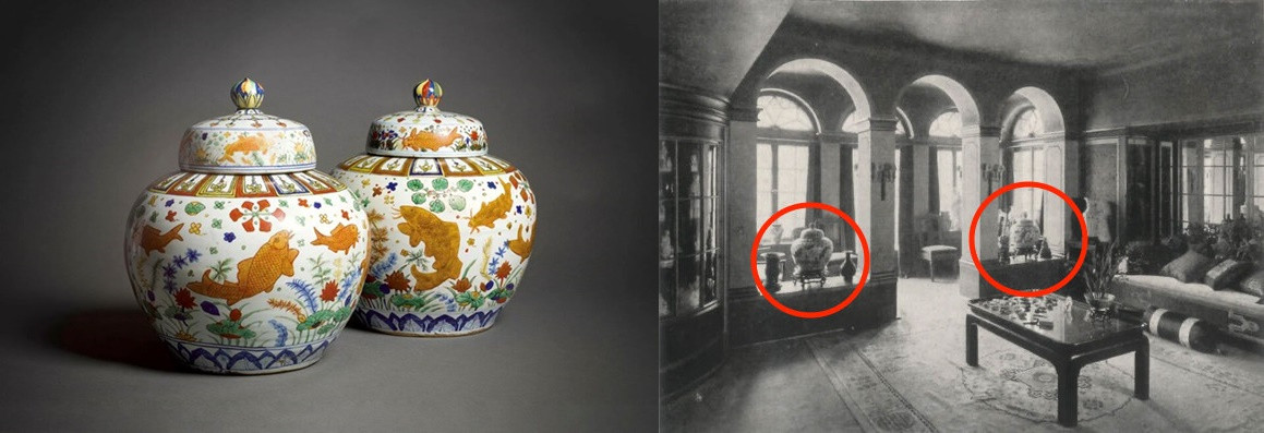 Kết thúc phiên đấu giá, cặp bình cổ thời nhà Minh được bán với mức giá 12,5 triệu USD. Vì vậy, chúng trở thành tác phẩm nghệ thuật Trung Quốc có giá cao nhất được bán đấu giá trong năm nay. Ảnh: Sotheby's.