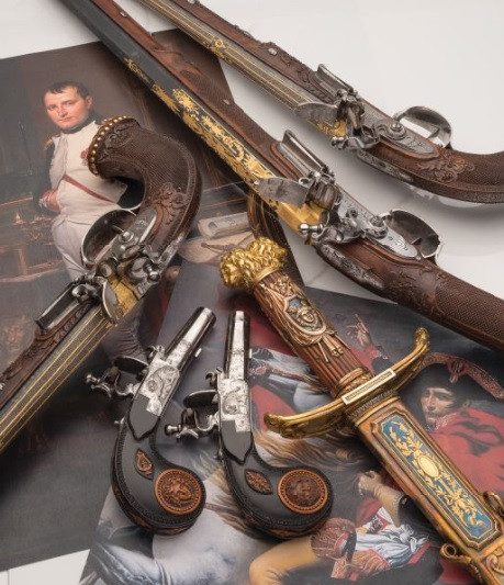 Bộ sưu tập vũ khí trên do Hãng bán đấu giá Rock Island có trụ sở tại Illinois (Mỹ) rao bán. Chúng đã được giao dịch vào ngày 3/12 qua điện thoại cho một người mua giấu tên. Ảnh: Rock Island Auction.