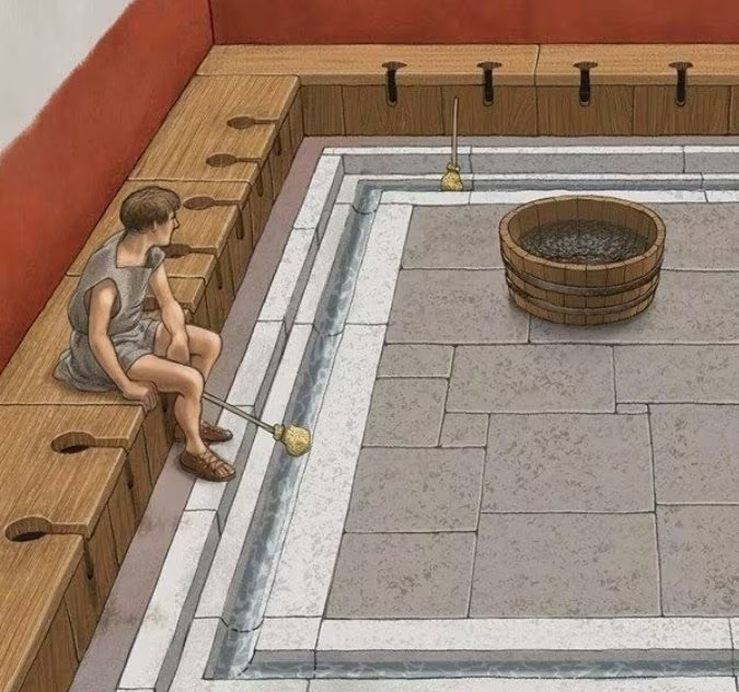 Khi giấy vệ sinh chưa được phát minh, người dân La Mã sử dụng một dụng cụ có tên "xylospongium" hay còn gọi tersorium.