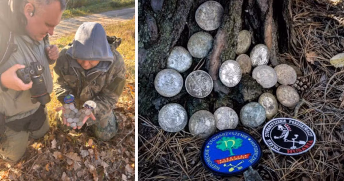 Một kho báu tiền cổ quý hiếm gần thị trấn Pomiechówek, Ba Lan đã được hai cha con Sławomir và Szymon Milewscy tìm thấy. Họ đến từ Hiệp hội Nghiên cứu và Lịch sử Triglav.