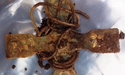 Kho báu mà McLennan tìm thấy gồm hơn 100 cổ vật giá trị như vòng tay, trâm cài bằng bạc, một chiếc nhẫn vàng, một chiếc thánh giá Kito giáo và một chiếc ghim bằng vàng, phần đầu ghim có điêu khắc hình một con chim.