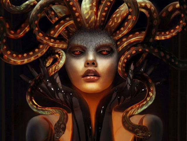 Vì vậy, nữ thần Athena trừng phạt Medusa bằng cách tước bỏ nhan sắc xinh đẹp trời ban.