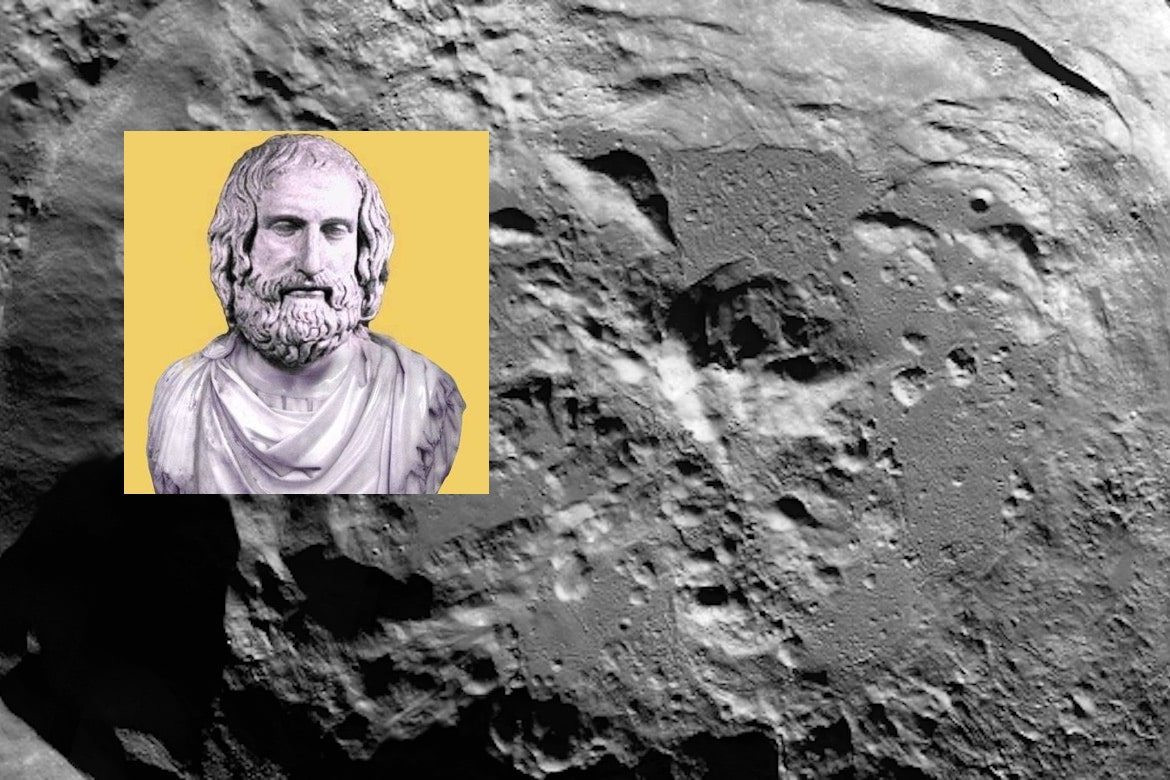 Anaxagoras còn lý giải hiện tượng Mặt trăng thỉnh thoảng "tối đen như mực" là do Mặt trăng, Mặt trời và Trái đất xếp thẳng hàng.