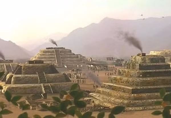 Đất nước Peru cũng có những kim tự tháp hàng ngàn năm tuổi. Tại trung tâm thành phố khổng lồ Caral, 6 kim tự tháp lớn được xây dựng xung quanh một quảng trường.