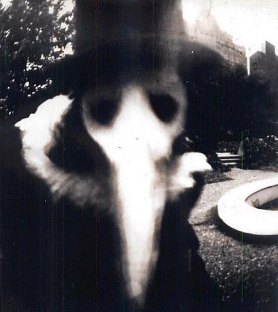 Bên trong chiếc mỏ được nhét đầy các dược liệu, thảo mộc như bạc hà, hoa khô (hoa hồng, cẩm chướng), long não...