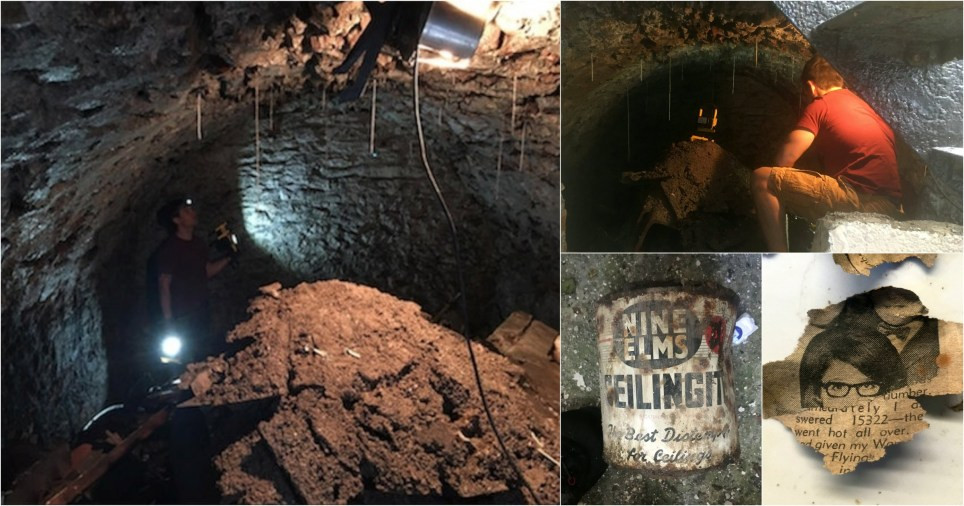 Khi dọn dẹp ngôi nhà mới mua ở Plymouth, Anh, Jake Brown phát hiện một bức tường ở tầng dưới tòa nhà có kết cấu khác lạ. Brown quyết định đục hai lỗ đủ lớn trên tường để kiểm tra và phát hiện một đường hầm bí mật.