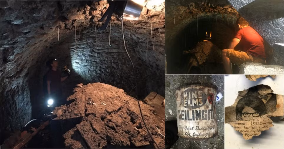 Khi dọn dẹp ngôi nhà mới mua ở Plymouth, Anh, Jake Brown phát hiện một bức tường ở tầng dưới tòa nhà có kết cấu khác lạ. Brown quyết định đục hai lỗ đủ lớn trên tường để kiểm tra và phát hiện một đường hầm bí mật.