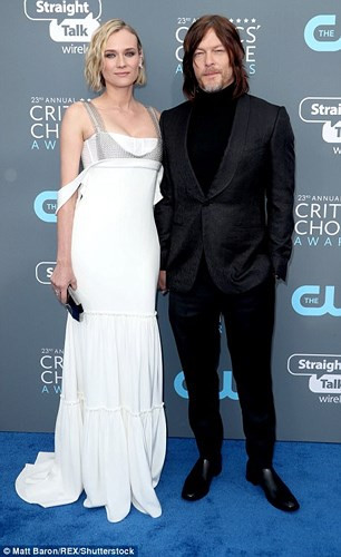 Mỹ nhân phim "Troy", Diane Kruger tay trong tay với bạn trai - nam diễn viên Norman Reedus.