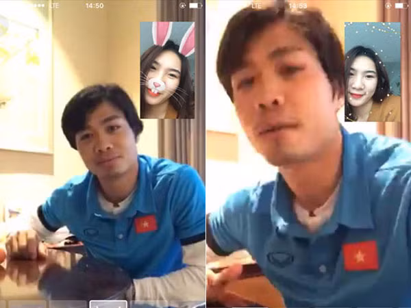 Mới đây, một cô gái xứ Nghệ An cũng khiến mọi người phải chú ý khi đăng tải hình ảnh chụp màn hình Facetime vui vẻ với Công Phượng.