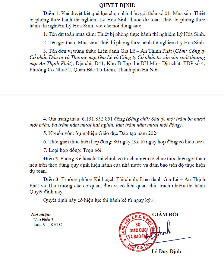 Gia Lai: Lien danh Gia Le – An Thinh Phat trung goi mua sam hon 6 ty