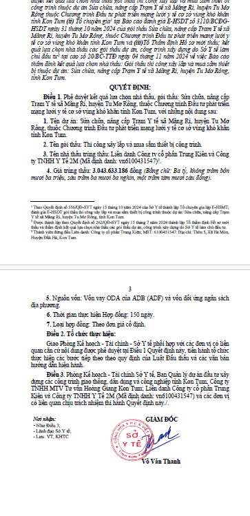 Kon Tum: Liên danh 2 nhà thầu thi công nâng cấp trạm y tế tại Tu Mơ Rông Kon Tum: Lien danh 2 nha thau thi cong nang cap tram y te tai Tu Mo Rong