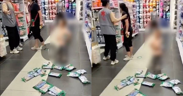 Con nem do trong sieu thi, me hanh xu con ngan ngam hon