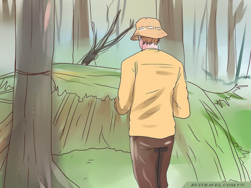 Hãy ngồi xuống và nghỉ ngơi. Nếu bạn đi với nhiều người thì tuyệt đối không nên tách nhau ra. Càng đông người càng có lợi và giúp bạn tồn tại trong mọi hoàn cảnh.