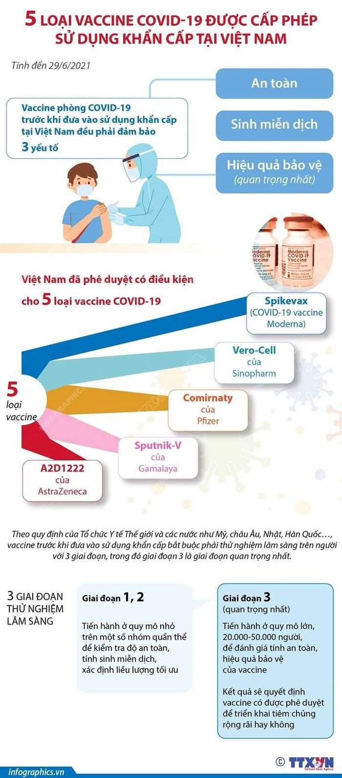 5 loai vaccine COVID-19 duoc cap phep su dung khan cap
