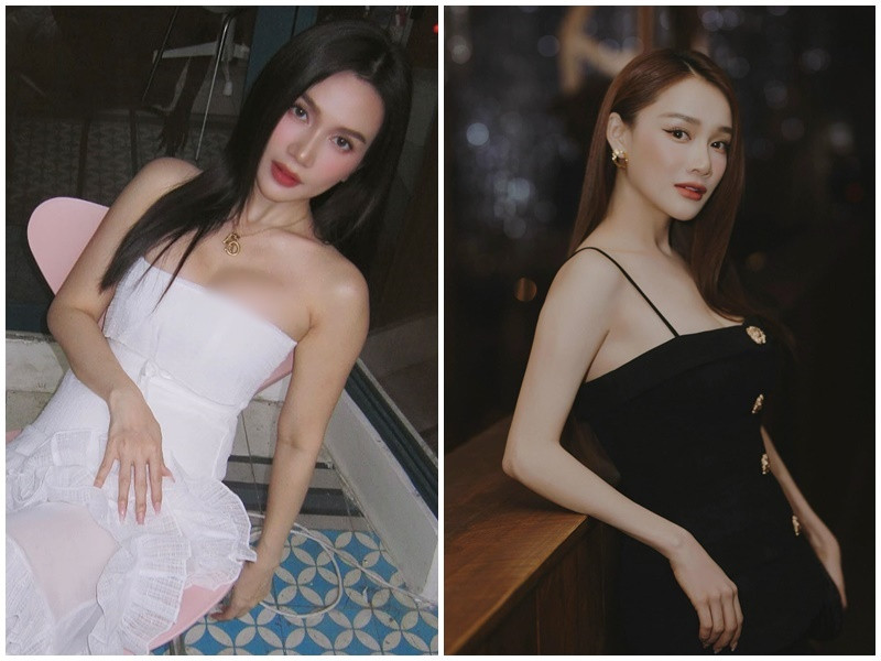 2 mỹ nhân Việt cuốn hút ánh nhìn khi mặc gợi cảm. Ảnh: FB Sĩ Thanh, Nhã Phương.