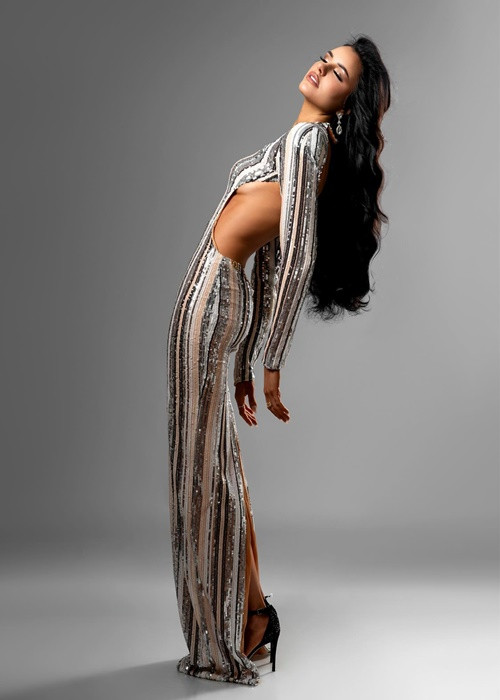 Emilia "vượt mặt" nhiều thí sinh trong bảng dự đoán của Missosology như: Peru, CH Dominica, Zimbabwe, Đan Mạch, Thái Lan... Ảnh: Instagram Emilia Dides.