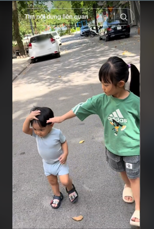 Đàm Thu Trang thường xuyên cập nhật hình ảnh các con trên mạng xã hội. Ảnh: FB Đàm Thu Trang.