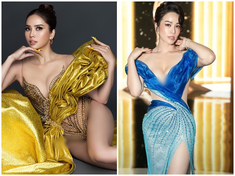 Nhật Kim Anh và Bella Mai đều sở hữu vóc dáng thon gọn, gợi cảm. Ảnh: FB Nhật Kim Anh, Bella Mai.