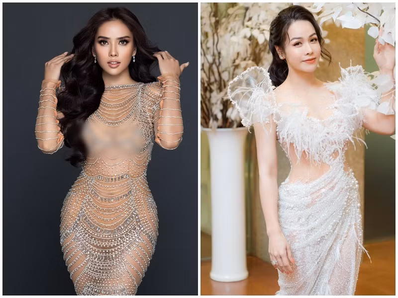 Nhật Kim Anh quyến rũ, trẻ trung không kém Bella Mai dù hơn đàn em 8 tuổi. Ảnh: FB Nhật Kim Anh, Bella Mai.